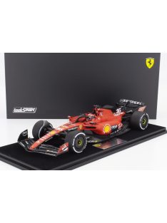   LookSmart - FERRARI F1  SF-23 TEAM SCUDERIA FERRARI N 16 4th SINGAPORE GP 2023 CHARLES LECLERC - CON VETRINA - WITH SHOWCASE RED BLACK