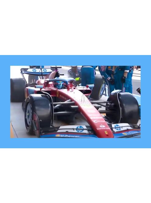 LookSmart - FERRARI F1  SF-24 TEAM SCUDERIA FERRARI N 16 3rd MIAMI GP 2024 CHARLES LECLERC RED BLACK LIGHT BLUE