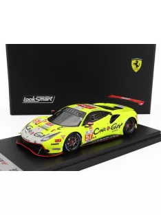   LookSmart - FERRARI 488 GTE EVO 3.9L TURBO V8 TEAM KESSEL RACING N 57 24h LE MANS 2023 SCOTT HUFFAKER - TAKESHI KIMURA - DANIEL SERRA YELLOW