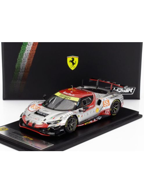 LookSmart - FERRARI 296 GT3 3.0L TURBO V6 TEAM VISTA AF CORSE N 55 24h LE MANS 2024 ALESSIO ROVERA - FRANCOIS HERIAU - SIMON MANN SILVER RED