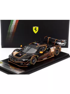   LookSmart - FERRARI 296 GT3 3.0L TURBO V6 TEAM GR RACING N 86 24h LE MANS 2024 RICCARDO PERA - DANIEL SERRA - MICHAEL WAINWRIGHT BLACK ORANGE