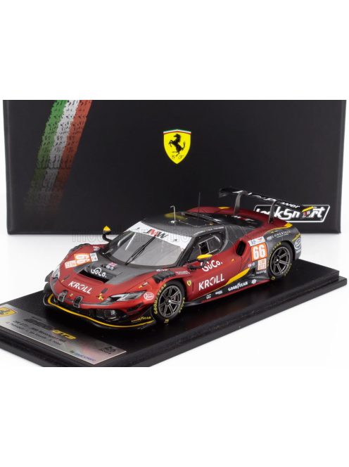 LookSmart - FERRARI 296 GT3 3.0L TURBO V6 TEAM JMW MOTORSPORT N 66 24h LE MANS 2024 GIACOMO PETROBELLI - LARRY TEN VOORDE - SALIH YOLUC RED BLACK