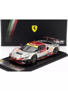   LookSmart - FERRARI 296 GT3 3.0L TURBO V6 TEAM VISTA AF CORSE N 54 24h LE MANS 2024 DAVIDE RIGON - FRANCESCO CASTELLACCI - THOMAS FLOHR SILVER RED