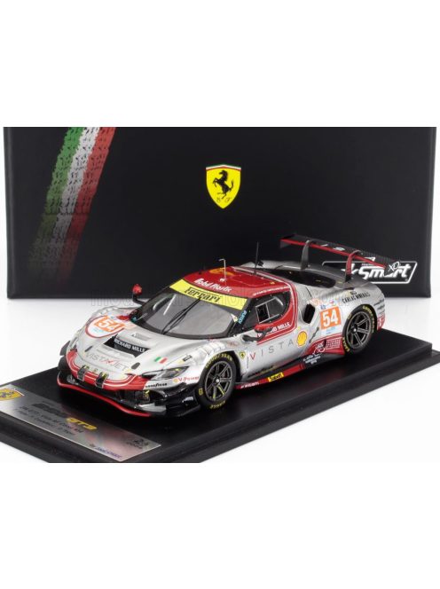 LookSmart - FERRARI 296 GT3 3.0L TURBO V6 TEAM VISTA AF CORSE N 54 24h LE MANS 2024 DAVIDE RIGON - FRANCESCO CASTELLACCI - THOMAS FLOHR SILVER RED