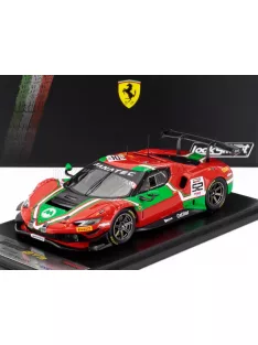   LookSmart - FERRARI 296 GT3 3.0L TWIN TURBO V6 TEAM AF CORSE N 52 24h SPA 2024 ANDREA BERTOLINI - JEF MACHIELS - LOUIS MACHIELS - TOMMASO MOSCA RED GREEN