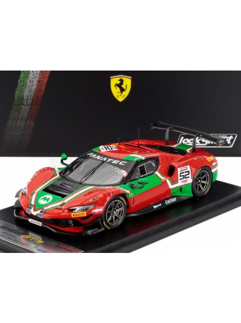 LookSmart - FERRARI 296 GT3 3.0L TWIN TURBO V6 TEAM AF CORSE N 52 24h SPA 2024 ANDREA BERTOLINI - JEF MACHIELS - LOUIS MACHIELS - TOMMASO MOSCA RED GREEN