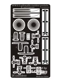   Lion Roar-GreatwallHobby - WWII Luftwaffe Rudder Pedals & Antennas
