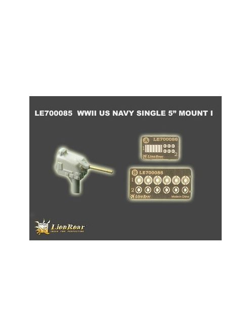 Lion Roar-Greatwallhobby - WWII U.S Navy Single 5 inch Mount I /w blast hood