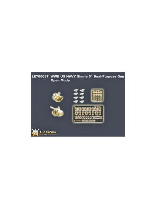 Lion Roar-Greatwallhobby - WWII U.S Navy Single 5 inch Dual-Purpose Gun Open Mode