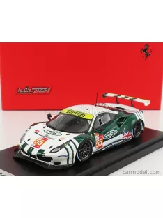   Looksmart - Ferrari 488 Gte Evo 3.9L Turbo V8 Team Spirit Of Race N 55 24H Le Mans 2021 D.Cameron - M.Griffin - D.Perel White Green