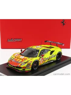   Looksmart - Ferrari 488 Gte Evo 3.9L Turbo V8 Team Kessel Racing N 57 24H Le Mans 2021 S.Andrews - M.Jensen - T.Kimura Yellow Red