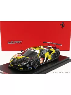   Looksmart - Ferrari 488 Gte Evo 3.9L Turbo V8 Team Jmw Motorsport N 66 24H Le Mans 2021 J.Fannin - T.Neubauer - R.Sales Black White Yellow