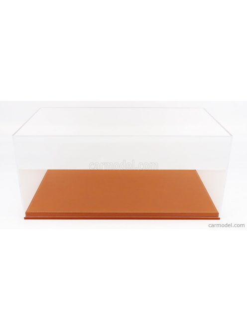Luxcase - Vetrina Display Box Base In Ecopelle Beige - Synthetic Leather Base Beige - Lungh.Lenght 45.8 Cm  X Largh.Width 25.1 Cm X Alt.Height 20.6 Cm (Altezza Interna Cm 18.5) Beige