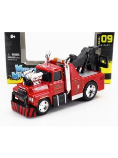   Maisto - MACK R685ST M&M TOW TRUCK ASSISTANCE CARRO ATTREZZI 3-ASSI CUSTOM 1980 RED