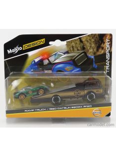   Maisto - Datsun 280Zx N 80 1980 With Rump Truck Gold Black Green