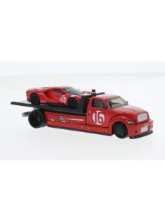 Maisto - Maisto, - Flatbed, rot, 1:64