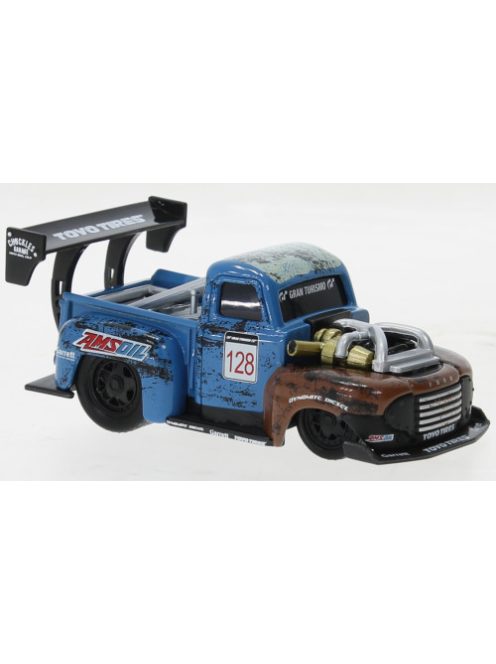 Maisto - Ford F-100 Pick Up, blau/braun, 1949, Chuckles Garage Old Smokey, 1:64