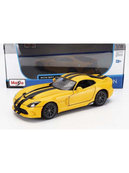 Maisto - DODGE VIPER GTS SRT COUPE 2013 YELLOW BLACK