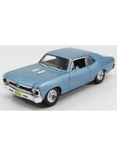 Maisto - CHEVROLET NOVA SS COUPE 2-DOOR 1970 LIGHT BLUE