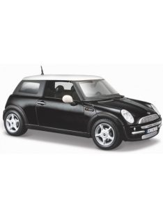 Maisto - Mini Cooper, schwarz/weiss, 1:24