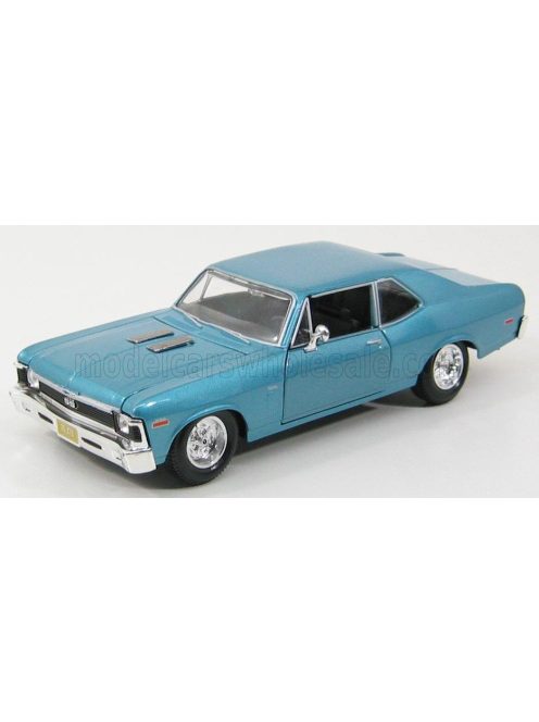 Maisto - CHEVROLET NOVA SS COUPE 1970 LIGHT BLUE MET