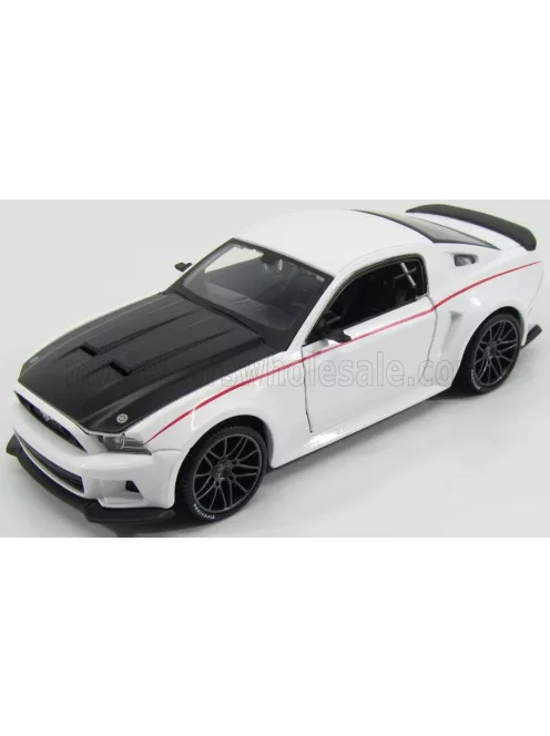 Maisto - FORD USA MUSTANG COUPE STREET RACER 2014 WHITE BLACK