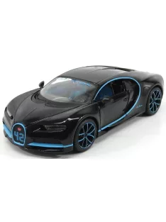   Maisto - BUGATTI CHIRON LE PATRON N 42 2017 - ZERO 400Km/h ZERO 42 SECONDS - MONTOYA BLACK MET - LIGHT BLUE