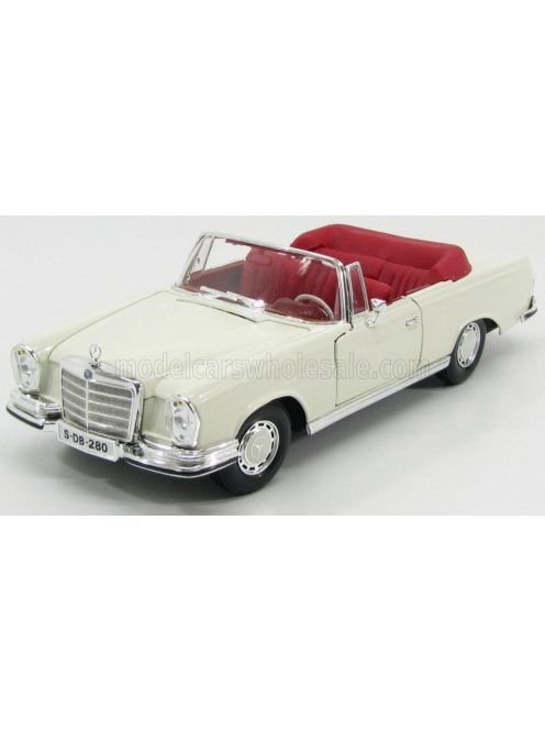 Maisto - MERCEDES BENZ 280SE CABRIOLET CREAM