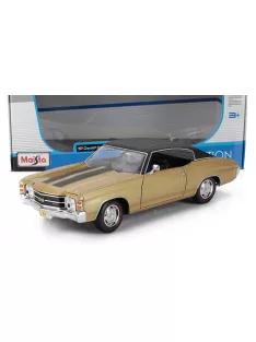 Maisto - CHEVROLET CHEVELLE SS 454 COUPE 1971 GOLD MET BLACK