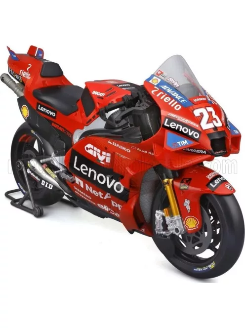 Maisto - DUCATI DESMOSEDICI GP24 TEAM LENOVO N 23 MOTOGP SEASON 2024 ENEA BASTIANINI RED