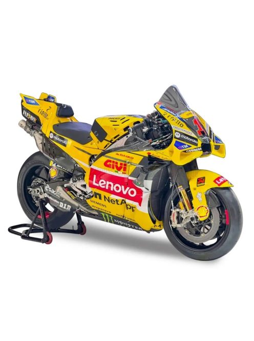 Maisto - DUCATI DESMOSEDICI GP23 TEAM LENOVO N 1 WORLD CHAMPION MOTOGP ITALY MISANO LIVERY GP 2023 FRANCESCO BAGNAIA YELLOW
