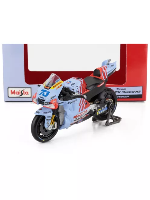 Maisto - DUCATI DESMOSEDICI GP23 TEAM GRESINI RACING N 73 MOTOGP SEASON 2024 ALEX MARQUEZ LIGHT BLUE