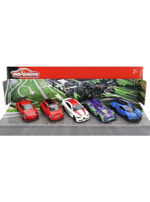 Majorette - PORSCHE SET 5X 911 991 GT3 RS COUPE 2017 - BUGATTI CHIRON N 16 2018 - 500e ELECTRIC CAR CABRIOLET OPEN 2020 - ALFA ROMEO GILUA QUADRIFOGLIO 2016 - 917K HIPPIE MARTINI RACING TEAM N 35 6h WATKINS GLEN 1970 G.V.LENNEP - G.LARROUSSE VARIOUS