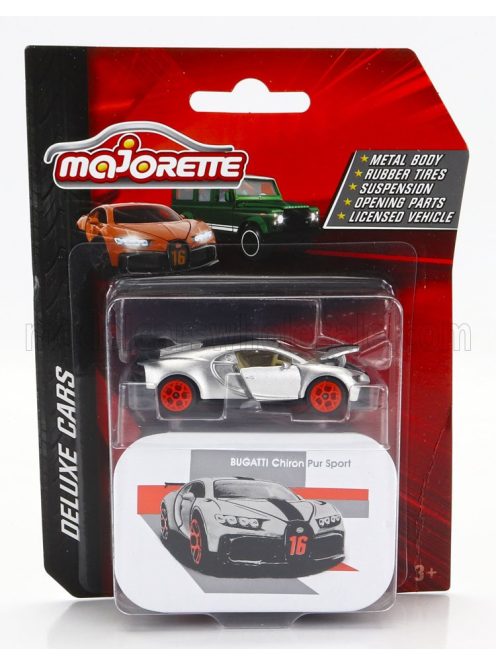 Majorette - BUGATTI CHIRON PUR SPORT N 16 2018 SILVER