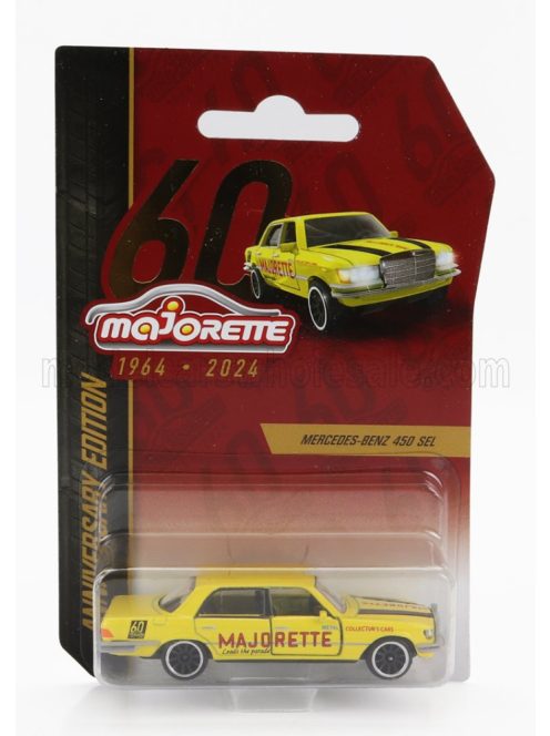 Majorette - MERCEDES BENZ S-CLASS 450SEL 6.9 (W116) RACING 1976 YELLOW
