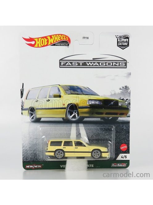 Mattel Hot Wheels - Volvo 850 T5-R Estate Sw Station Wagon 1995 Yellow