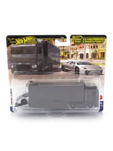   Mattel Hot Wheels - TRUCK FLIPSIDER TRUCK HAULER CAR TRANSPORTER WITH LAMBORGHINI REVENTON ROADSTER 2010 BLACK SILVER