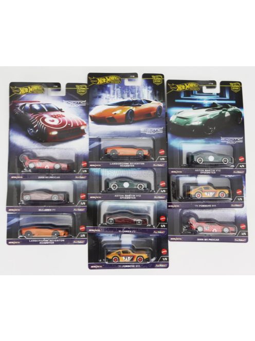 Mattel Hot Wheels - PORSCHE SET ASSORTMENT 10 PIECES EXOTIC ENVY VARIOUS