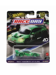   Mattel Hot Wheels - PORSCHE 911 992 GT3 R TEAM AO RACING IMS N 80 GTD CLASS 12h SEBRING 2023 PHILLIP JEFFREY HYETT - SEBASTIAN PRIALUX - GUNNAR JEANNETTE GREEN