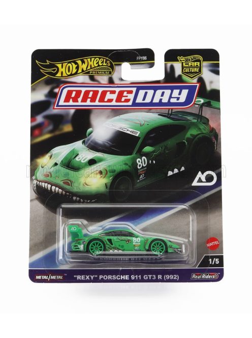 Mattel Hot Wheels - PORSCHE 911 992 GT3 R TEAM AO RACING IMS N 80 GTD CLASS 12h SEBRING 2023 PHILLIP JEFFREY HYETT - SEBASTIAN PRIALUX - GUNNAR JEANNETTE GREEN