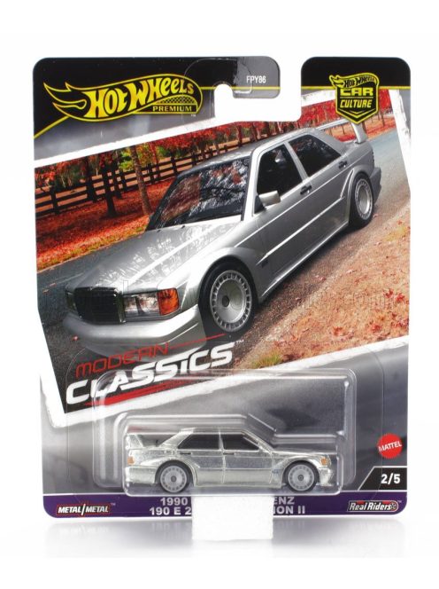 Mattel Hot Wheels - MERCEDES BENZ 190E 2.5 16V EVO2 (W201) 1990 SILVER