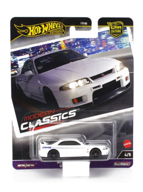 Mattel Hot Wheels - NISSAN SKYLINE GT-R (BCNR33) COUPE 2001 WHITE