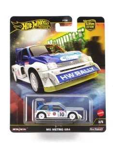 Mattel Hot Wheels - MG METRO N 10 RALLY 1985 WHITE BLUE