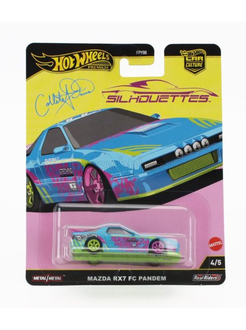 Mattel Hot Wheels - MAZDA RX-7 COUPE FC PANDEM 1993 LIGHT BLUE PINK