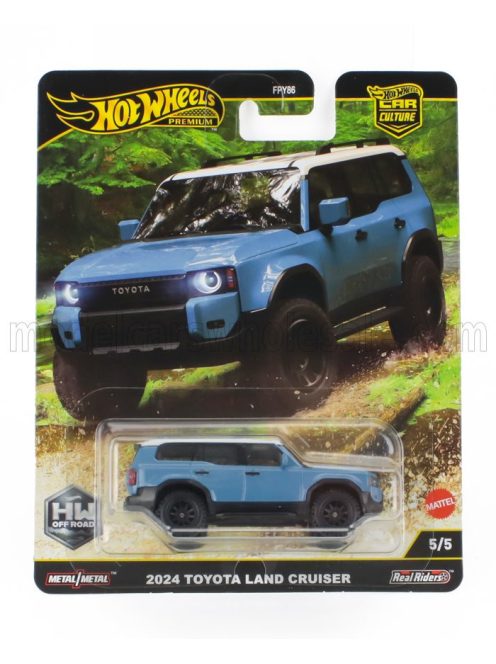 Mattel Hot Wheels - TOYOTA LAND CRUISER FIRST EDITION 2024 BLUE WHITE