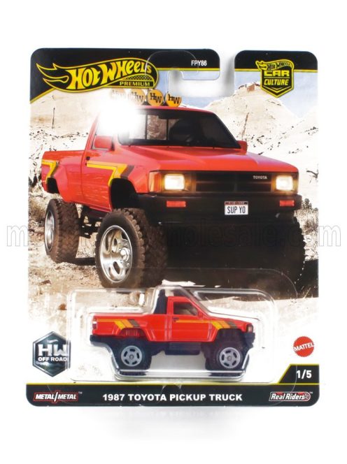 Mattel Hot Wheels - TOYOTA PICK-UP TRUCK 1987 RED