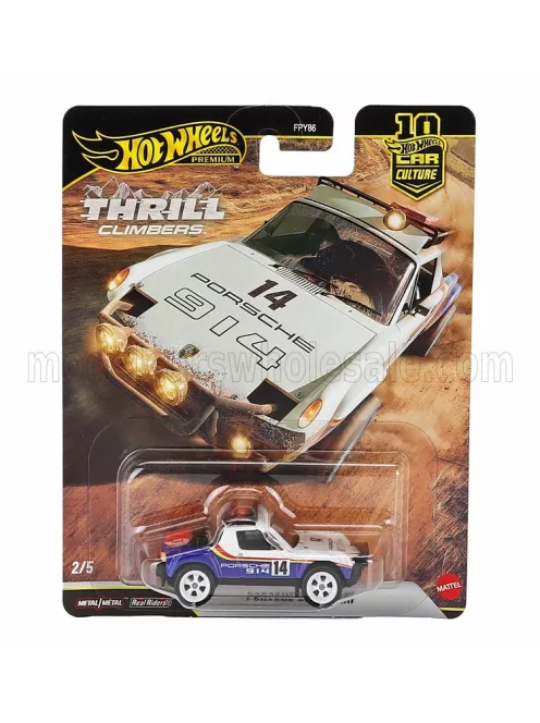 Mattel Hot Wheels - PORSCHE N 14 RALLY DAKAR 1977 BLUE WHITE