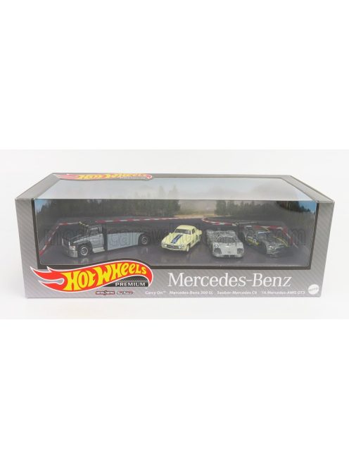 Mattel Hot Wheels - MERCEDES BENZ SET 4X - TRUCK CAR TRANSPORTER - CARRO ATTREZZI - WRECKER ROAD SERVICE - C9 SAUBER N 63 - 300SL - AMG GT3 2019 VARIOUS