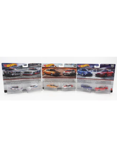 Mattel Hot Wheels - HOLDEN 2X MONARO GTS 1973 & TORANA A9X 1977 + 3X BMW 3-SERIES 320 Gr.5 & BMW 3.0 CSL 1973 + 3X MITSUBISHI ECLIPSE 1995 & LANCER EVO VI 1995 VARIOUS