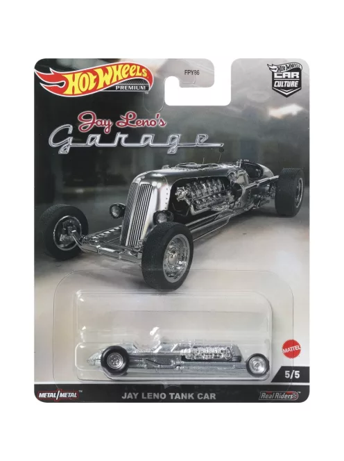 Mattel Hot Wheels - Jay Leno Tank Car Jay Reno Garage Silver/Chrome